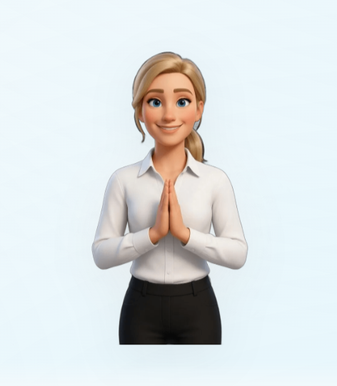 AVAARA digital menu avatar greeting